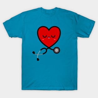 Stethoscope Emoji Heart 3 T-Shirt